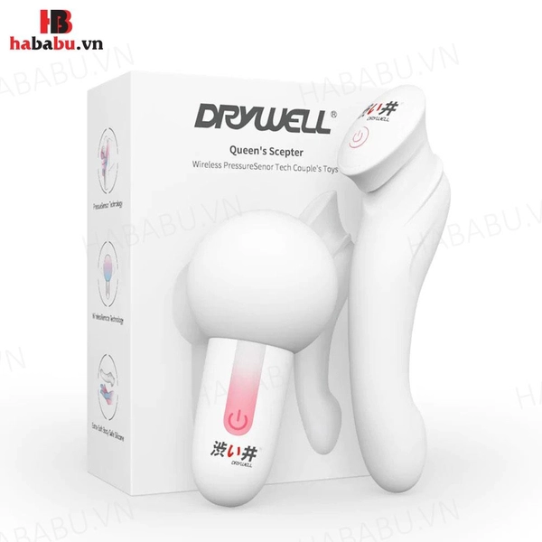 Chày rung massage âm đạo Drywell Queen’s Scepter chính hãng