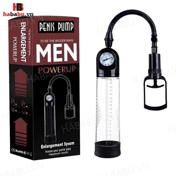 Máy tập tăng kích thước dương vật Penis Pump đồng hồ chính hãng