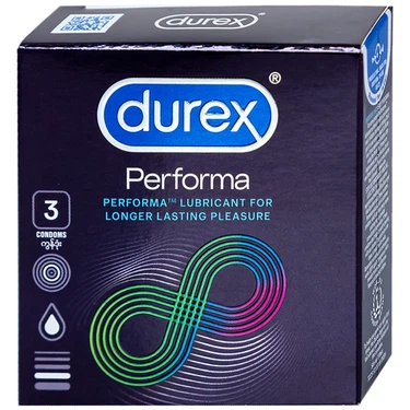 Bao Cao Su Durex Performa Chứa Nhiều Gel Làm Mát (Hộp 3 - 12 Cái)