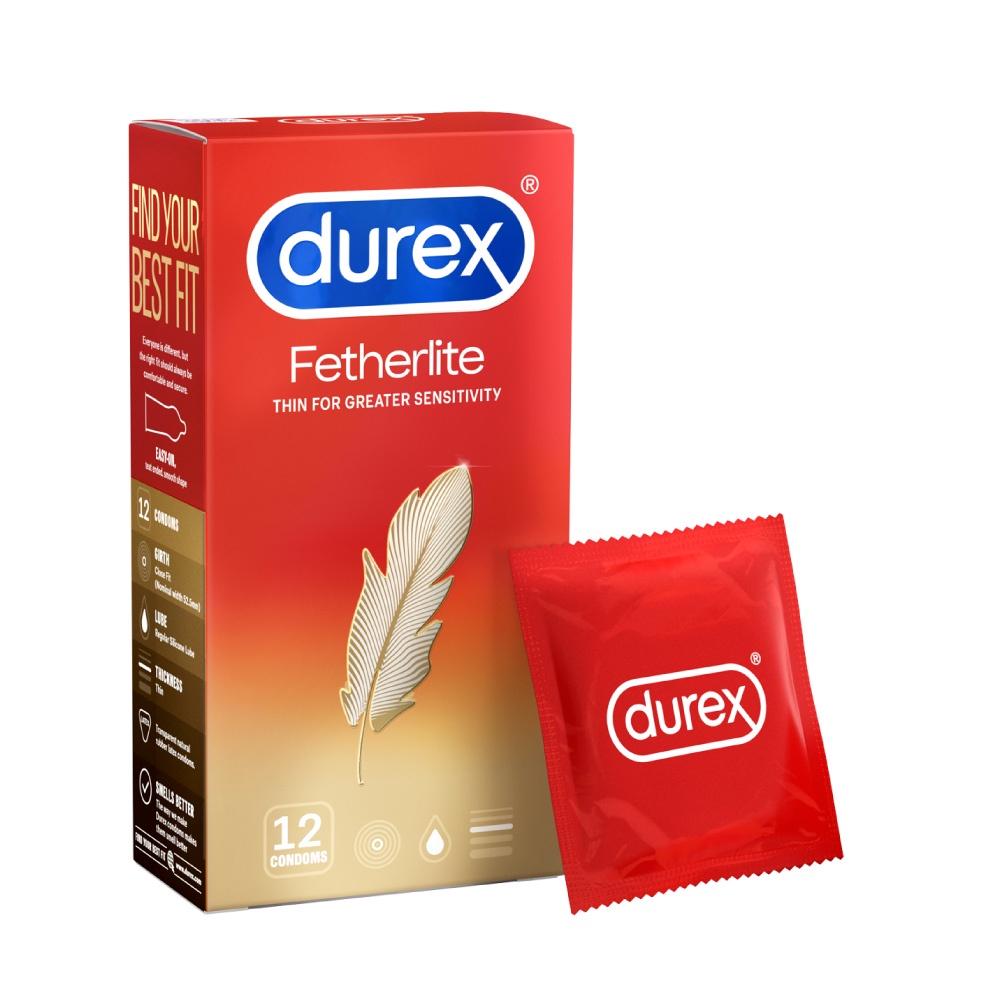 Bao cao su DUREX Fetherlite vừa vặn, độ bảo vệ cao (hộp 3 - 12 cái)