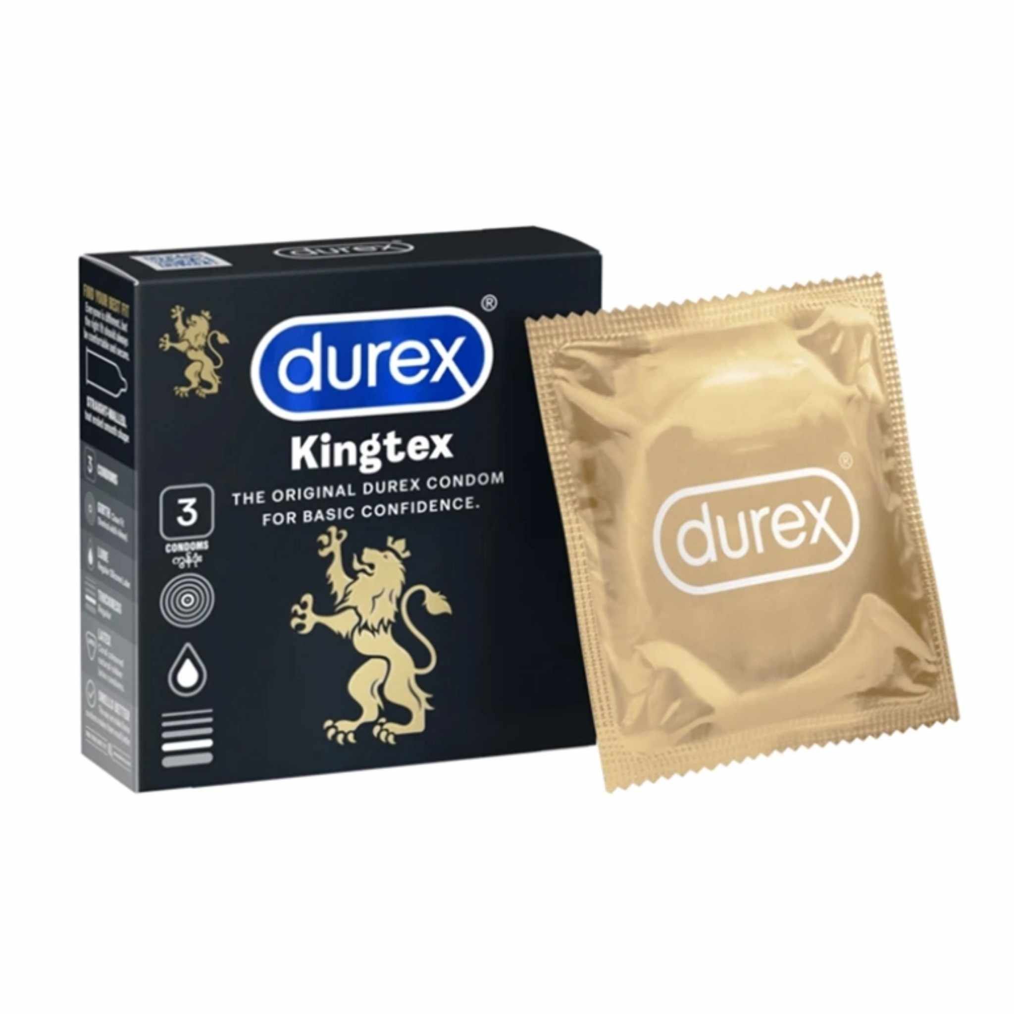 Bao Cao Su Siêu Mỏng Durex Kingtex (Hộp 3 - 12 Chiếc) Chính Hãng
