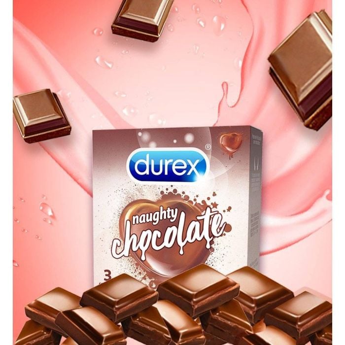 Bao Cao Su Durex Naughty Chocolate 3 - 12 Cái Chính Hãng