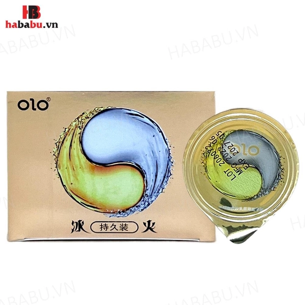 Bao cao su siêu mỏng Olo 0.01 Băng Hoả hộp 10 chiếc chính hãng